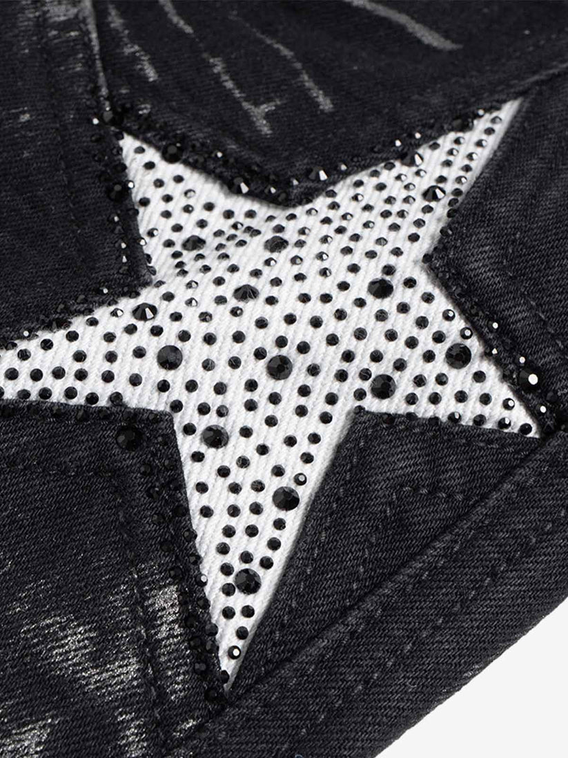 Star Diamond Flared Jeans