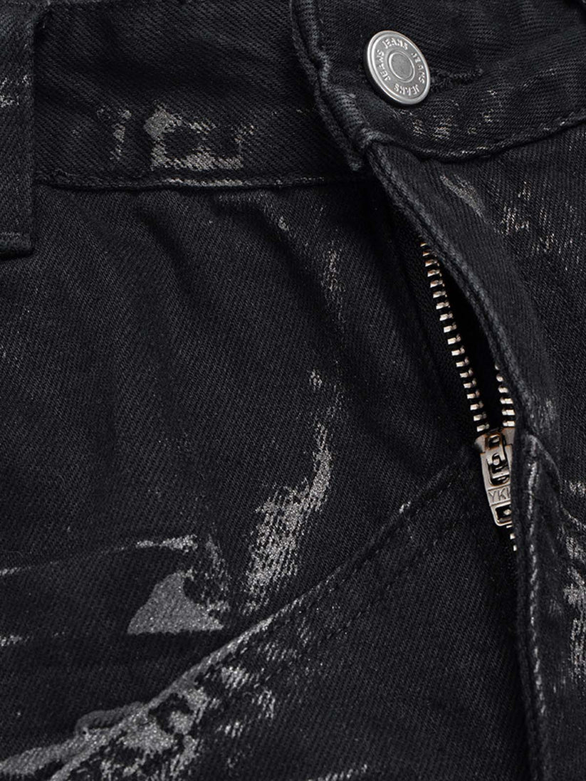 Star Diamond Flared Jeans
