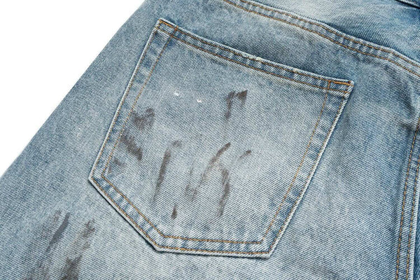 Stained Shorts Jeans